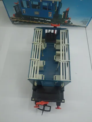 Playmobil Vagón Azul 4100 Caja Original