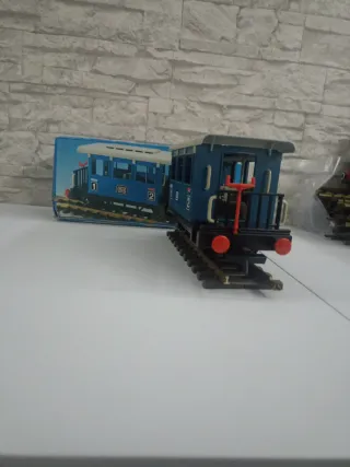 Playmobil Vagón Azul 4100 Caja Original