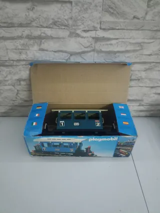 Playmobil Vagón Azul 4100 Caja Original