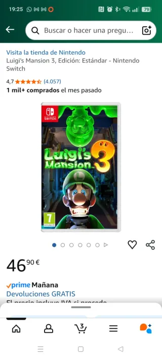 Luigi's Mansion 3 Nintendo Switch