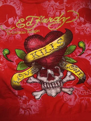 Camiseta Ed Hardy Tirantes Corazón Calavera