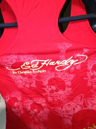 Camiseta Ed Hardy Tirantes Corazón Calavera