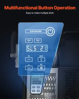 Macchina per Bevande Ghiacciate Commerciale 2x4 L