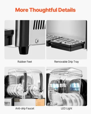 Macchina per Bevande Ghiacciate Commerciale 2x4 L