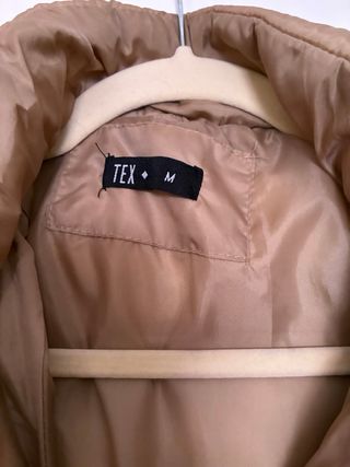 Chaqueta acolchada beige/marrón