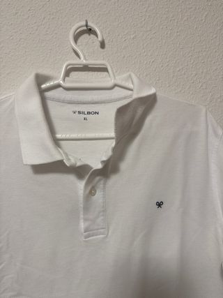 Polo Blanco Silbon Talla XL