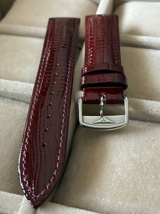 Correa de reloj de piel de becerro para Omega