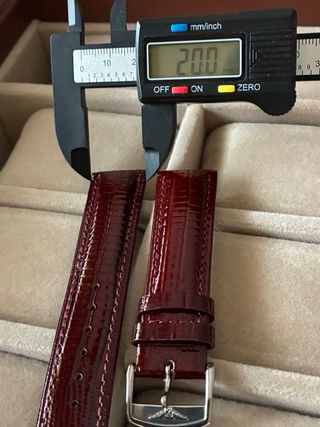 Correa de reloj de piel de becerro para Omega