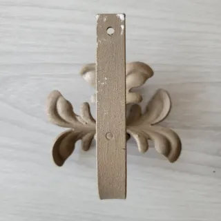 Alzapaños antiguos metal beige y dorado