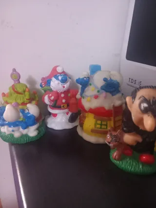 Set 4 Puffi Bip Holland Serie 1995 vintage