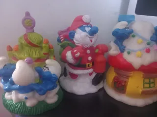 Set 4 Puffi Bip Holland Serie 1995 vintage
