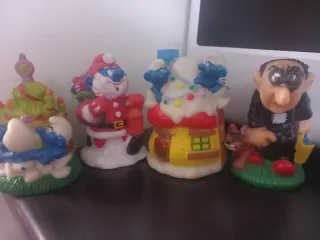 Set 4 Puffi Bip Holland Serie 1995 vintage