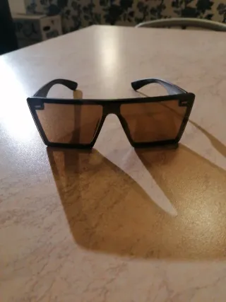 Occhiali Vintage Unisex Nero Marrone