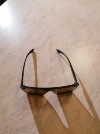 Occhiali Vintage Unisex Nero Marrone