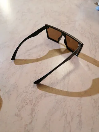 Occhiali Vintage Unisex Nero Marrone