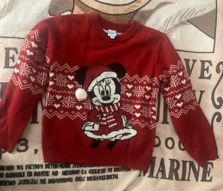 Maglione Minnie Natale Bambina