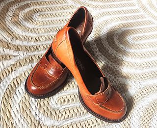 Mocasines tacón Marrón Mary Paz Talla 35