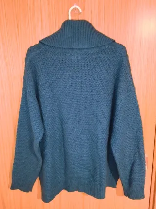 Jersey cuello alto azul verdoso - Fórmula - XL