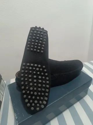 Mocasines Pier One gamuza negros