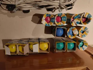 Tira 29 portalámparas + 14 bombillas