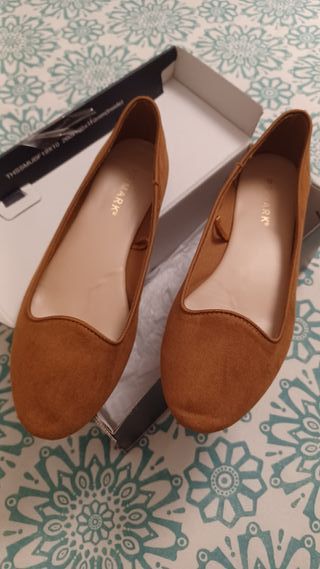 Bailarinas de ante camel talla 38 Primark