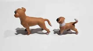 Boxer y cachorro Schleich