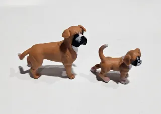 Boxer y cachorro Schleich