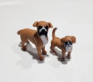 Boxer y cachorro Schleich