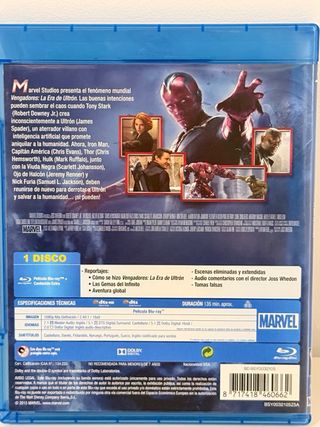 Vengadores: La Era de Ultrón Blu-ray