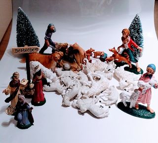 Set 34 Pz Presepe Statuine Miste