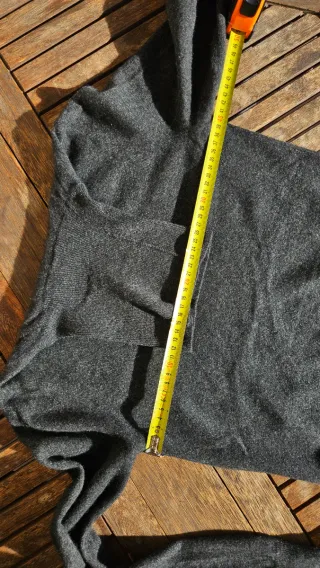 Jersey Uniqlo 100% Cachemira Gris Jaspeado Talla S