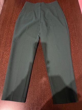 Lote 4 pantalones traje corte recto