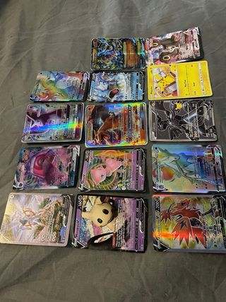 Lote Cartas Pokémon V, VMAX, GX, EX
