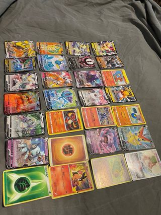 Lote Cartas Pokémon V, VMAX, GX, EX