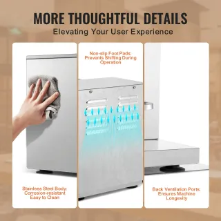 Macchina per Frappè Commerciale 120 W Miscelatore