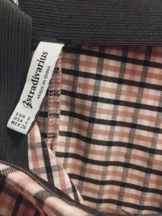 Falda cuadros Stradivarius