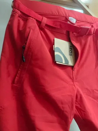 Pantalones de montaña IZAS rojos