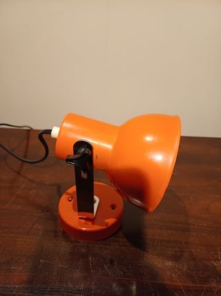 Lampada applique arancione metallo