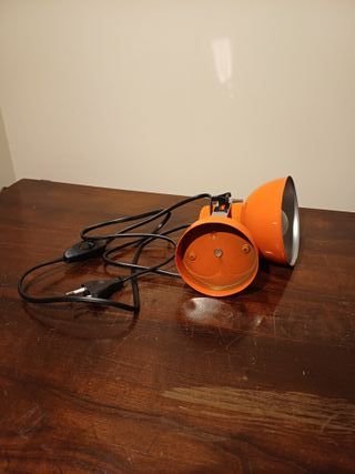 Lampada applique arancione metallo