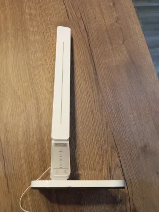 Lámpara Escritorio LED Plata y Blanca