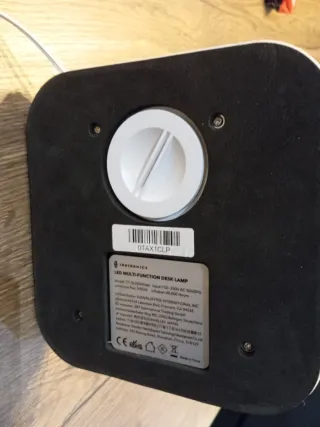 Lámpara Escritorio LED Plata y Blanca