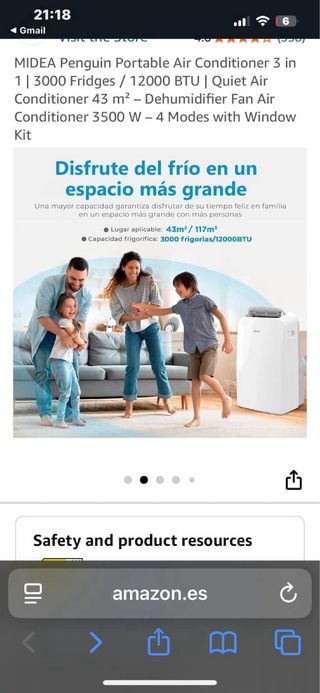 Aire Acondicionado Portátil MIDEA 12000 BTU