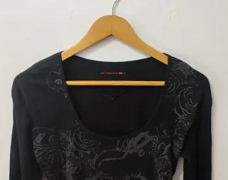 Camiseta manga larga negra Levi's mujer Talla M