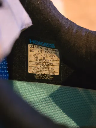 Hoka Mafate 5 Azules SIN ESTRENAR!