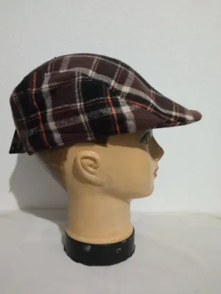 Gorra cuadros estilo newboy vintage