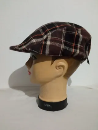 Gorra cuadros estilo newboy vintage