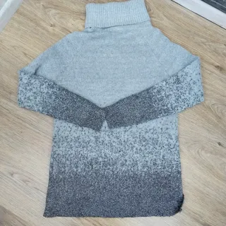 Jersey Desigual cuello alto gris plateado t.40-42