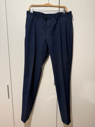 Pantalón de traje Massimo Dutti azul talla 42