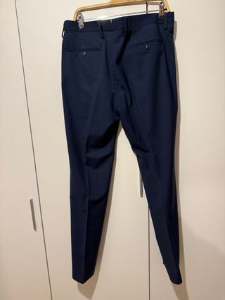 Pantalón de traje Massimo Dutti azul talla 42