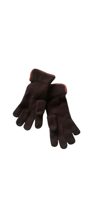 Conjunto bufanda y guantes marrones